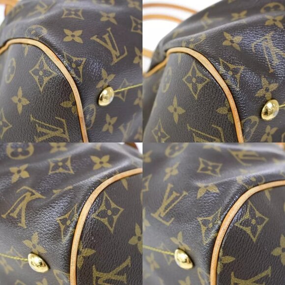 LOUIS VUITTON LV Tivoli GM Shoulder Bag Monogram Leather Brown - Picture 10 of 16